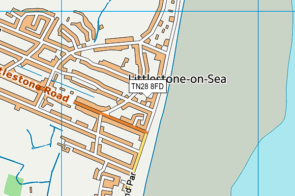 TN28 8FD map - OS VectorMap District (Ordnance Survey)