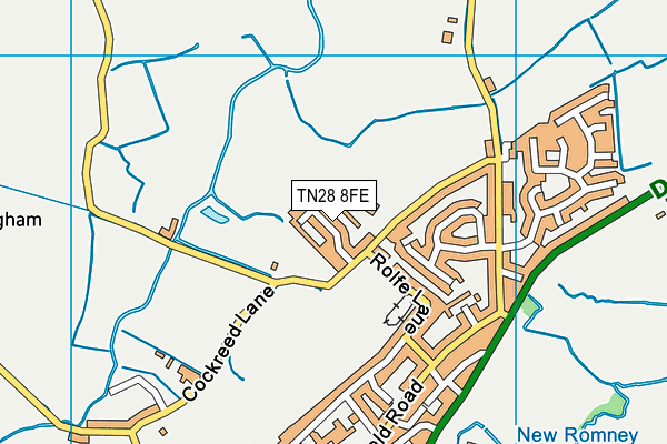 TN28 8FE map - OS VectorMap District (Ordnance Survey)