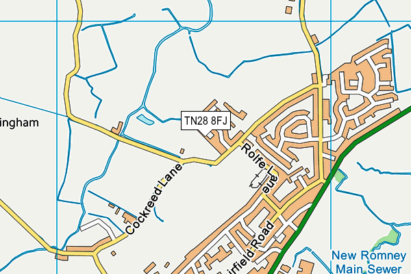 TN28 8FJ map - OS VectorMap District (Ordnance Survey)