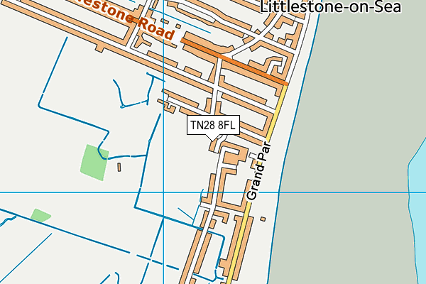 TN28 8FL map - OS VectorMap District (Ordnance Survey)