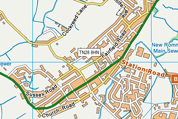 TN28 8HN map - OS VectorMap District (Ordnance Survey)