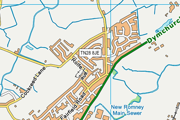 TN28 8JE map - OS VectorMap District (Ordnance Survey)