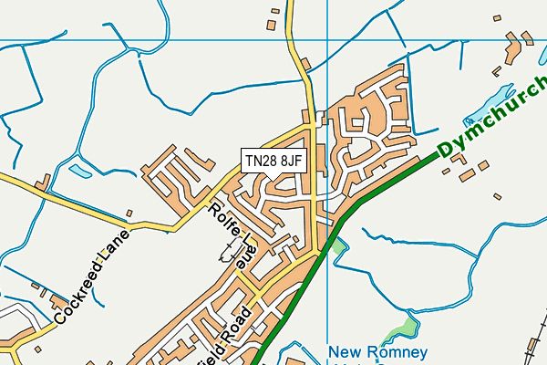 TN28 8JF map - OS VectorMap District (Ordnance Survey)