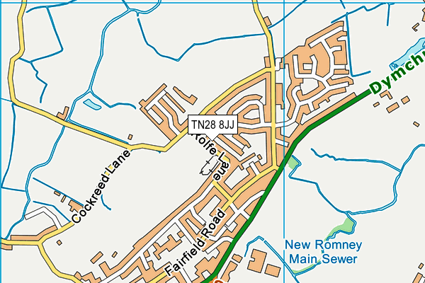 TN28 8JJ map - OS VectorMap District (Ordnance Survey)