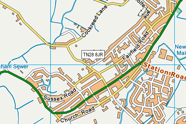 TN28 8JR map - OS VectorMap District (Ordnance Survey)
