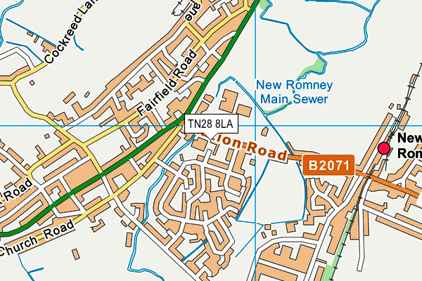 TN28 8LA map - OS VectorMap District (Ordnance Survey)