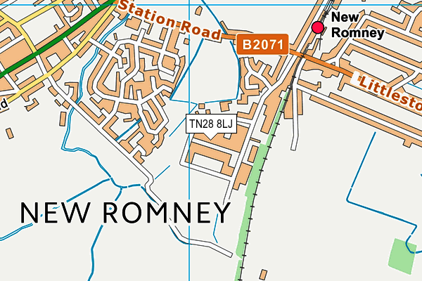 Map of ALLBITS PLUMBING SUPPLIES (ROMNEY) LIMITED at district scale