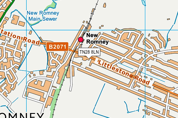 TN28 8LN map - OS VectorMap District (Ordnance Survey)