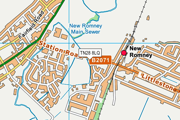 TN28 8LQ map - OS VectorMap District (Ordnance Survey)