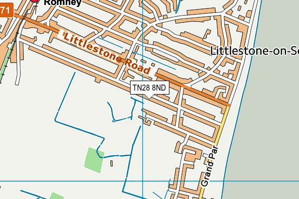 TN28 8ND map - OS VectorMap District (Ordnance Survey)
