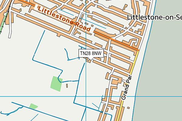 TN28 8NW map - OS VectorMap District (Ordnance Survey)