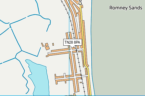 TN28 8PA map - OS VectorMap District (Ordnance Survey)