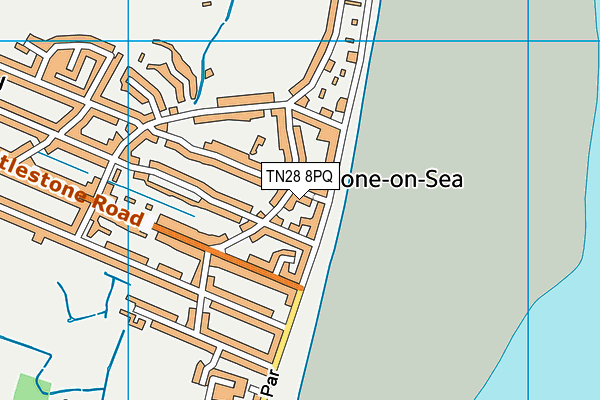 TN28 8PQ map - OS VectorMap District (Ordnance Survey)