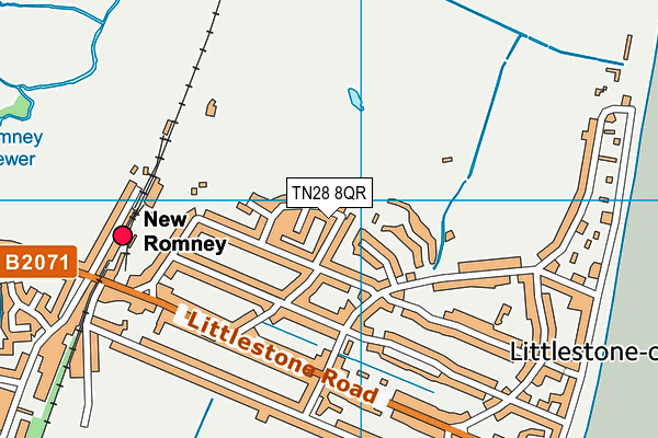 TN28 8QR map - OS VectorMap District (Ordnance Survey)