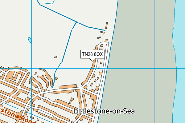 TN28 8QX map - OS VectorMap District (Ordnance Survey)