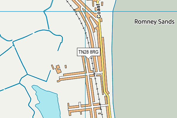 TN28 8RG map - OS VectorMap District (Ordnance Survey)