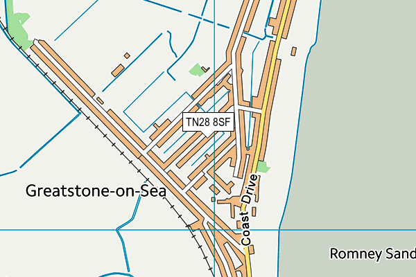 TN28 8SF map - OS VectorMap District (Ordnance Survey)