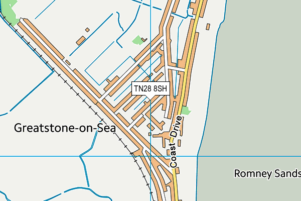 TN28 8SH map - OS VectorMap District (Ordnance Survey)