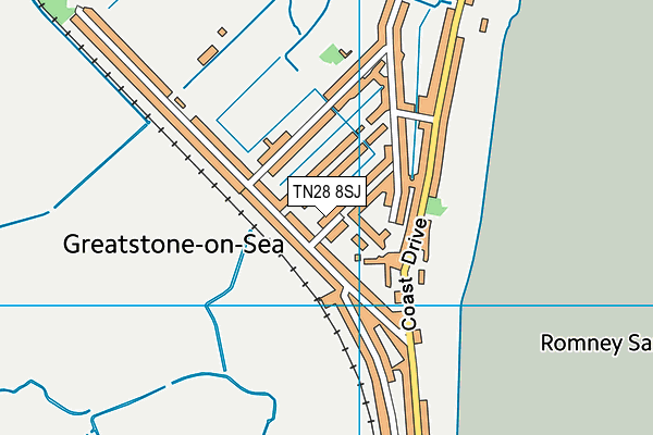 TN28 8SJ map - OS VectorMap District (Ordnance Survey)