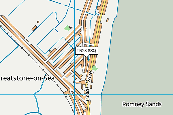 TN28 8SQ map - OS VectorMap District (Ordnance Survey)