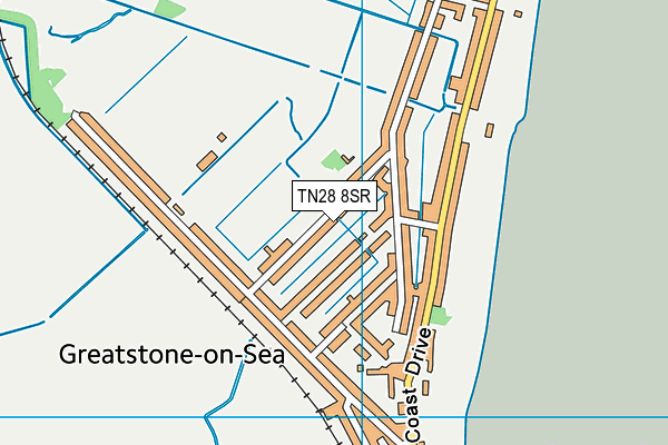 TN28 8SR map - OS VectorMap District (Ordnance Survey)