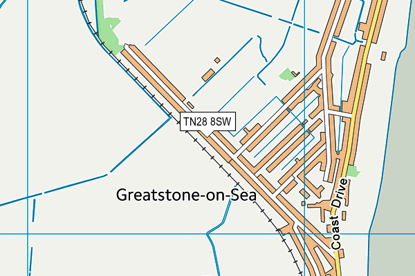 TN28 8SW map - OS VectorMap District (Ordnance Survey)