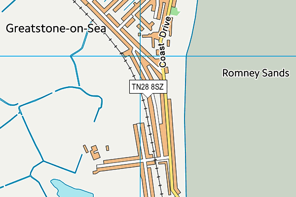 TN28 8SZ map - OS VectorMap District (Ordnance Survey)