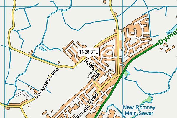 TN28 8TL map - OS VectorMap District (Ordnance Survey)