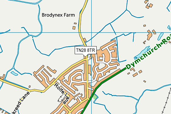 TN28 8TR map - OS VectorMap District (Ordnance Survey)
