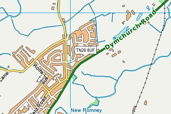 TN28 8UF map - OS VectorMap District (Ordnance Survey)