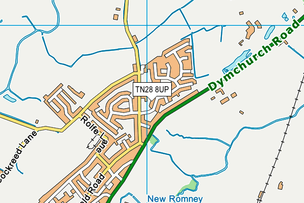 TN28 8UP map - OS VectorMap District (Ordnance Survey)