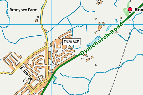 TN28 8XE map - OS VectorMap District (Ordnance Survey)