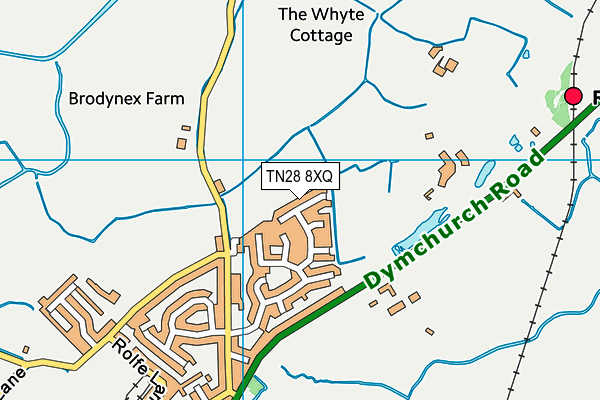 TN28 8XQ map - OS VectorMap District (Ordnance Survey)
