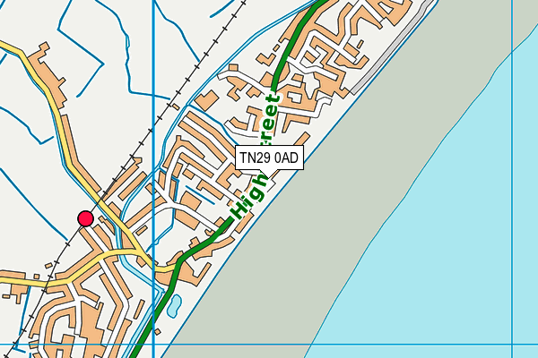 TN29 0AD map - OS VectorMap District (Ordnance Survey)
