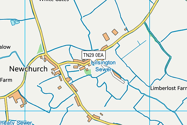 TN29 0EA map - OS VectorMap District (Ordnance Survey)