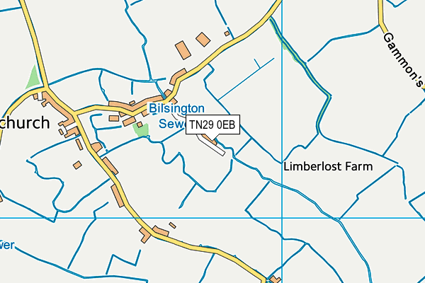 TN29 0EB map - OS VectorMap District (Ordnance Survey)
