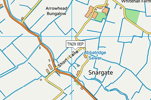 TN29 0EP map - OS VectorMap District (Ordnance Survey)