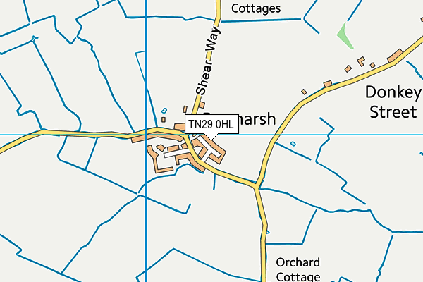 TN29 0HL map - OS VectorMap District (Ordnance Survey)