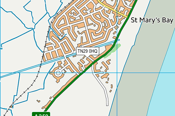 TN29 0HQ map - OS VectorMap District (Ordnance Survey)