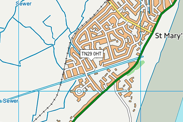 TN29 0HT map - OS VectorMap District (Ordnance Survey)