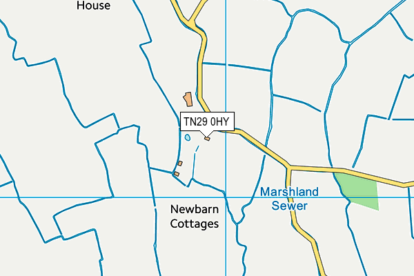 TN29 0HY map - OS VectorMap District (Ordnance Survey)