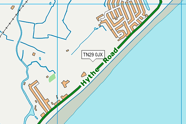 TN29 0JX map - OS VectorMap District (Ordnance Survey)