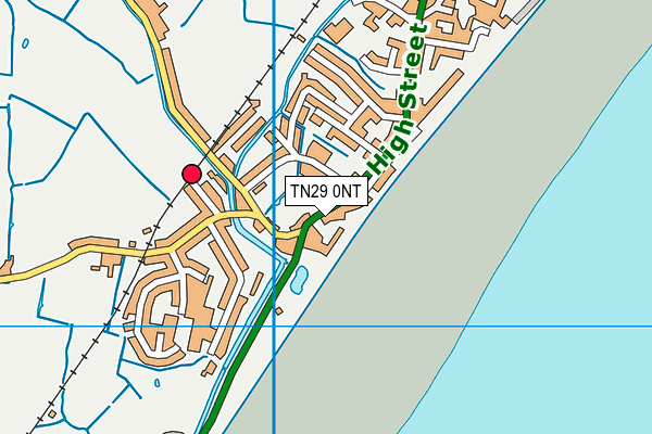 TN29 0NT map - OS VectorMap District (Ordnance Survey)