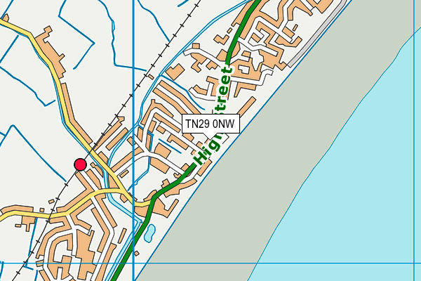 TN29 0NW map - OS VectorMap District (Ordnance Survey)