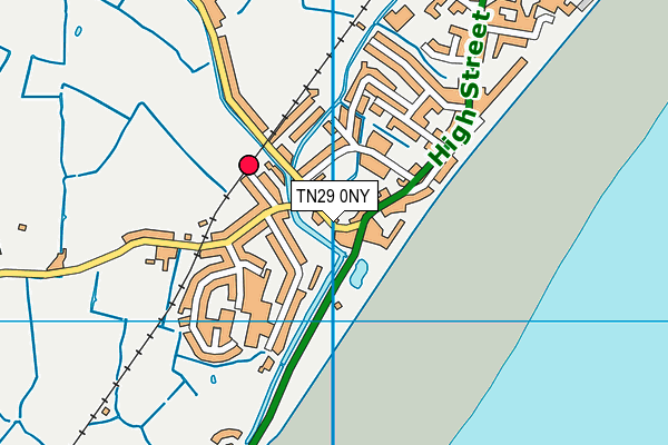 TN29 0NY map - OS VectorMap District (Ordnance Survey)