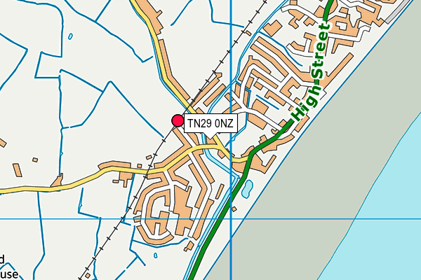 TN29 0NZ map - OS VectorMap District (Ordnance Survey)