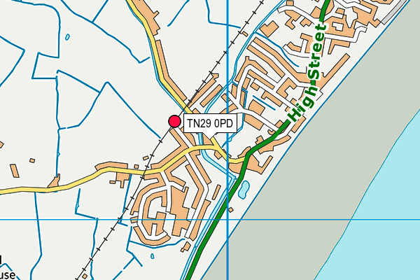 TN29 0PD map - OS VectorMap District (Ordnance Survey)