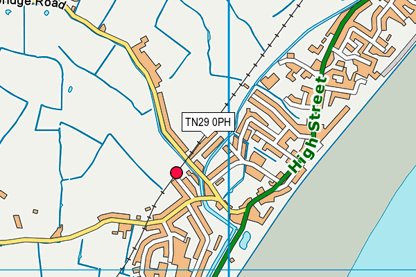 TN29 0PH map - OS VectorMap District (Ordnance Survey)