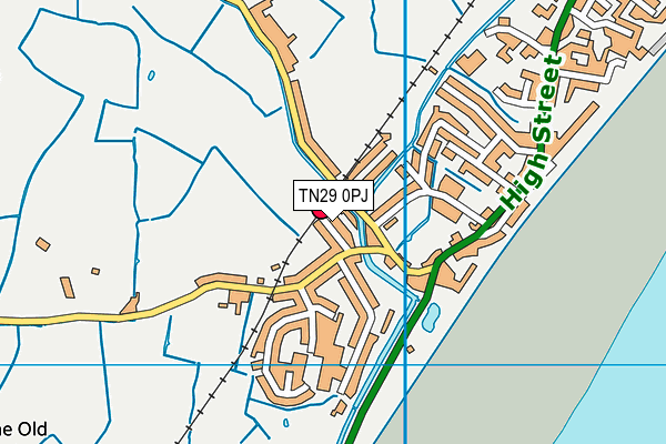 TN29 0PJ map - OS VectorMap District (Ordnance Survey)