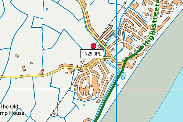 TN29 0PL map - OS VectorMap District (Ordnance Survey)